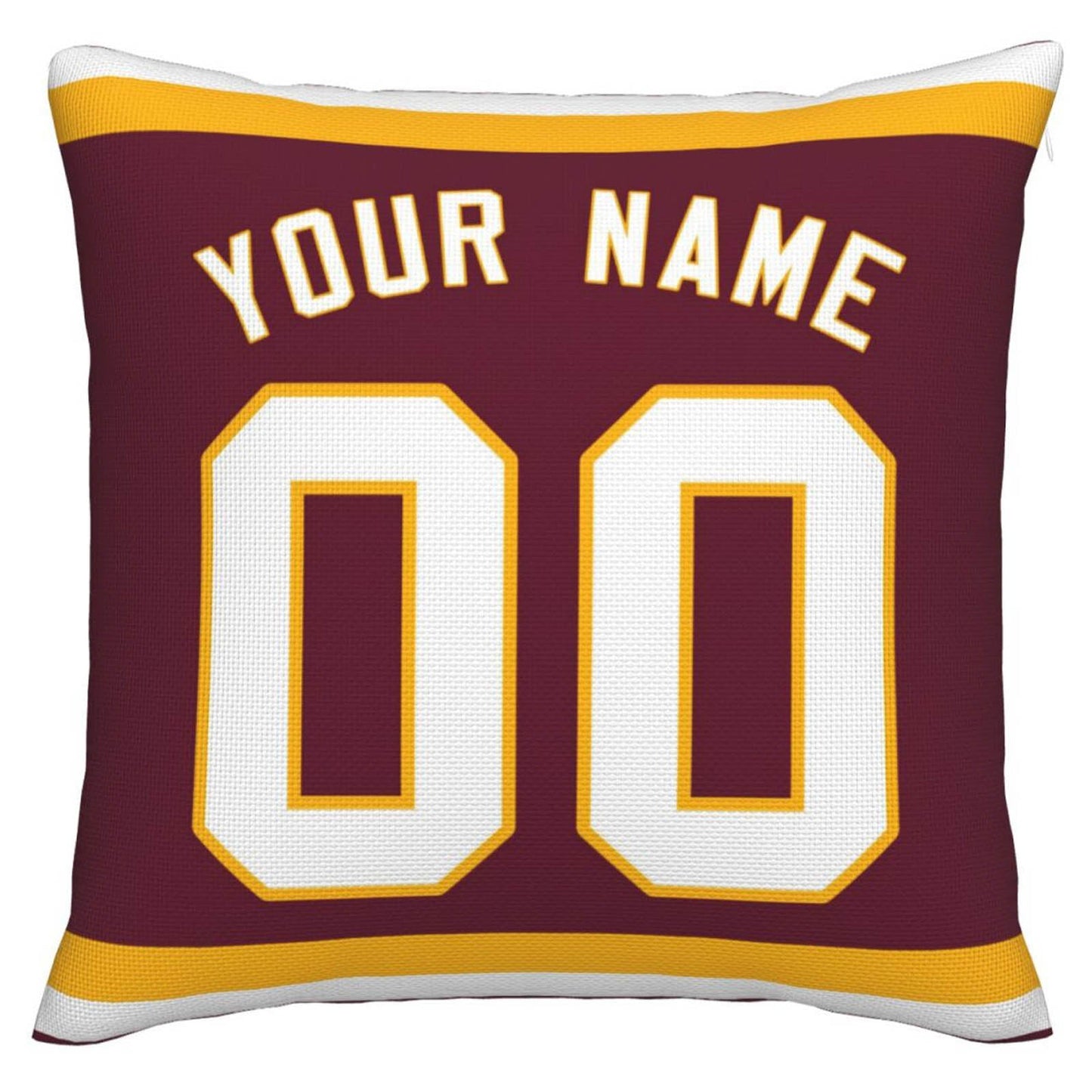 Custom W.Football Team Pillow Decorative Throw Pillow Case - Print Personalized Football Team Fans Name & Number Birthday Gift Football Pillows view 2