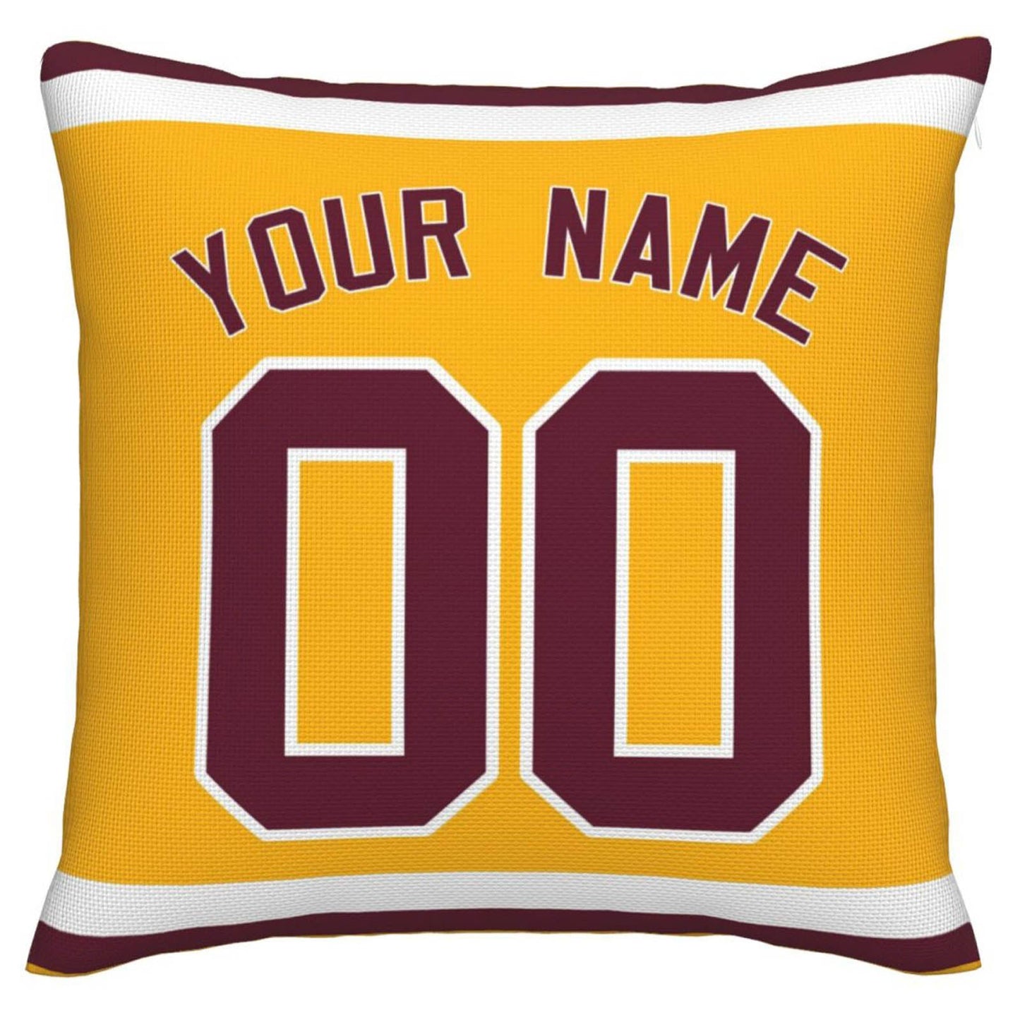 Custom W.Football Team Pillow Decorative Throw Pillow Case - Print Personalized Football Team Fans Name & Number Birthday Gift Football Pillows view 3