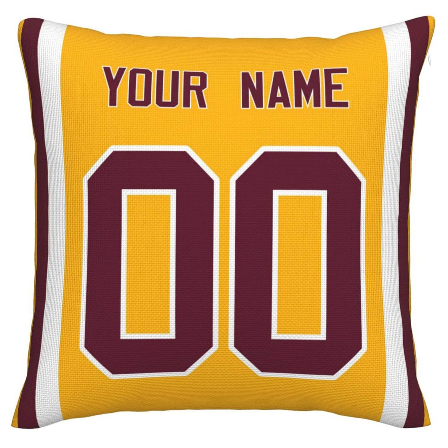 Custom W.Football Team Pillow Decorative Throw Pillow Case - Print Personalized Football Team Fans Name & Number Birthday Gift Football Pillows view 2
