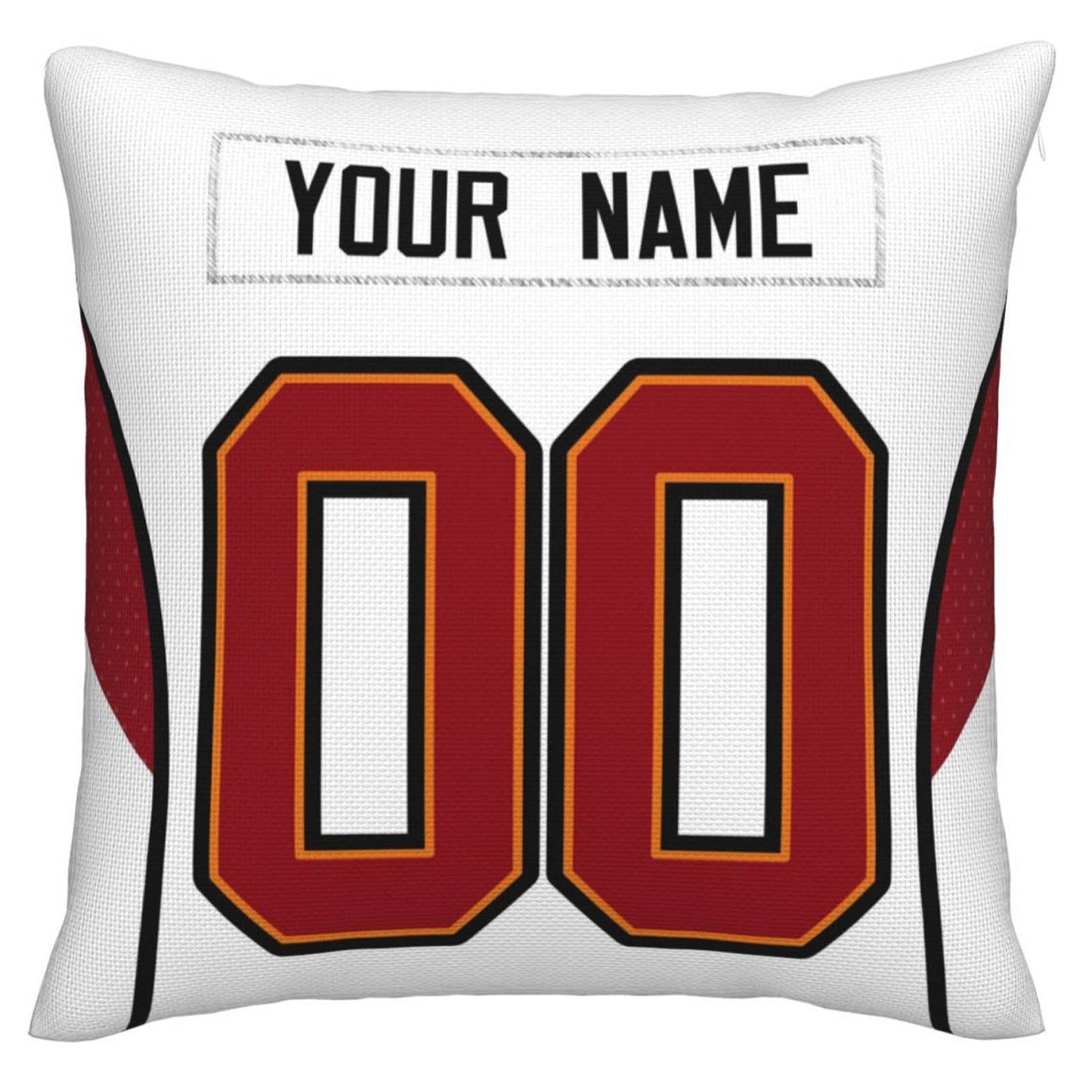 Custom TB.Buccaneers Pillow Decorative Throw Pillow Case - Print Personalized Football Team Fans Name & Number Birthday Gift Football Pillows - Main View