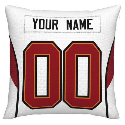 Custom TB.Buccaneers Pillow Decorative Throw Pillow Case - Print Personalized Football Team Fans Name & Number Birthday Gift Football Pillows - Main View