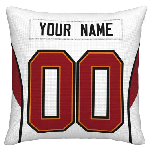 Custom TB.Buccaneers Pillow Decorative Throw Pillow Case - Print Personalized Football Team Fans Name & Number Birthday Gift Football Pillows - Main View
