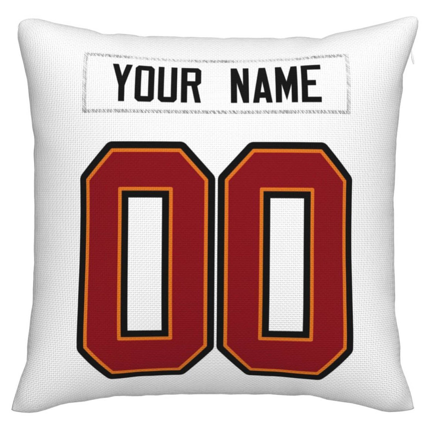 Custom TB.Buccaneers Pillow Decorative Throw Pillow Case - Print Personalized Football Team Fans Name & Number Birthday Gift Football Pillows - Main View