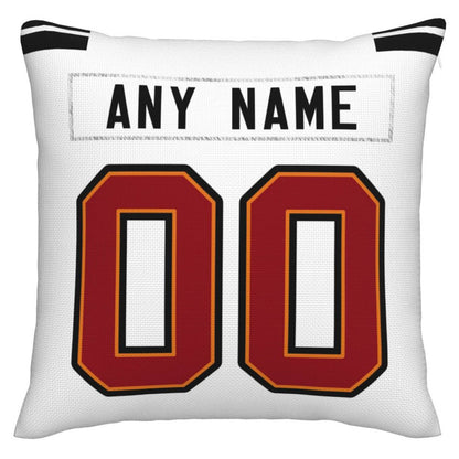 Custom TB.Buccaneers Pillow Decorative Throw Pillow Case - Print Personalized Football Team Fans Name & Number Birthday Gift Football Pillows - Main View