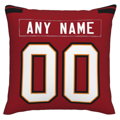 Custom TB.Buccaneers Pillow Decorative Throw Pillow Case - Print Personalized Football Team Fans Name & Number Birthday Gift Football Pillows view 2