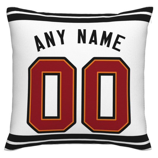 Custom TB.Buccaneers Pillow Decorative Throw Pillow Case - Print Personalized Football Team Fans Name & Number Birthday Gift Football Pillows - Main View