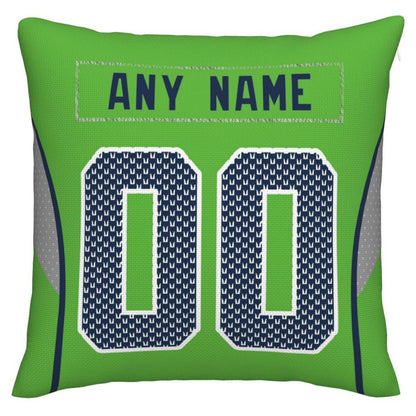 Custom S.Seahawks Pillow Decorative Throw Pillow Case - Print Personalized Football Team Fans Name & Number Birthday Gift Football Pillows view 4