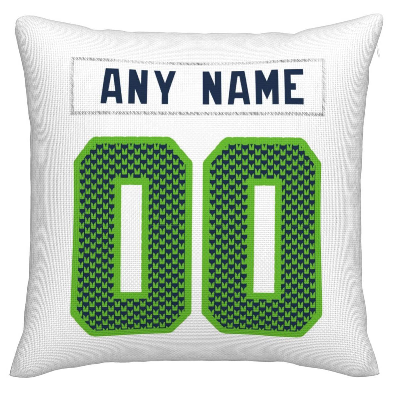 Custom S.Seahawks Pillow Decorative Throw Pillow Case - Print Personalized Football Team Fans Name & Number Birthday Gift Football Pillows view 2