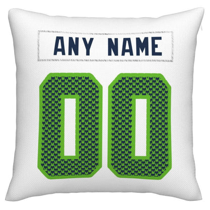 Custom S.Seahawks Pillow Decorative Throw Pillow Case - Print Personalized Football Team Fans Name & Number Birthday Gift Football Pillows view 2