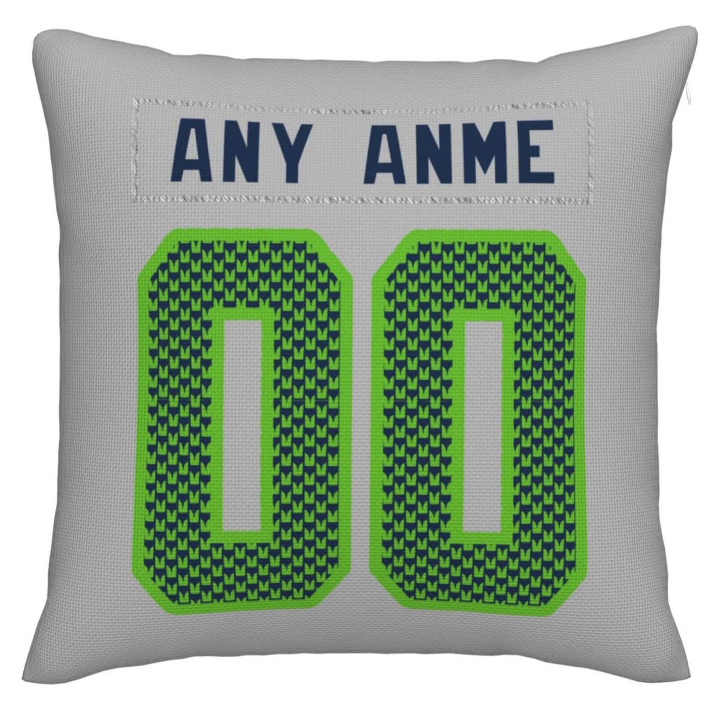 Custom S.Seahawks Pillow Decorative Throw Pillow Case - Print Personalized Football Team Fans Name & Number Birthday Gift Football Pillows - Main View