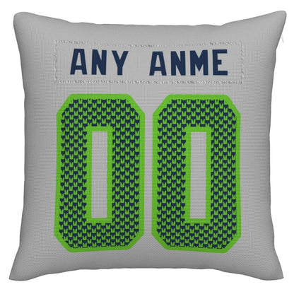 Custom S.Seahawks Pillow Decorative Throw Pillow Case - Print Personalized Football Team Fans Name & Number Birthday Gift Football Pillows - Main View