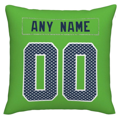 Custom S.Seahawks Pillow Decorative Throw Pillow Case - Print Personalized Football Team Fans Name & Number Birthday Gift Football Pillows view 4