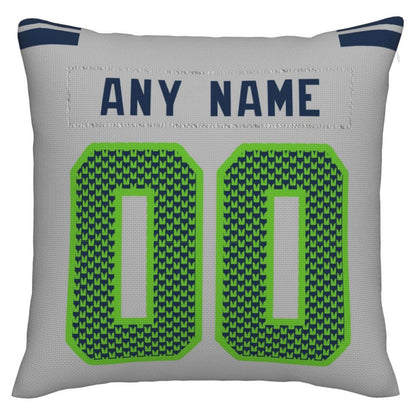 Custom S.Seahawks Pillow Decorative Throw Pillow Case - Print Personalized Football Team Fans Name & Number Birthday Gift Football Pillows view 3