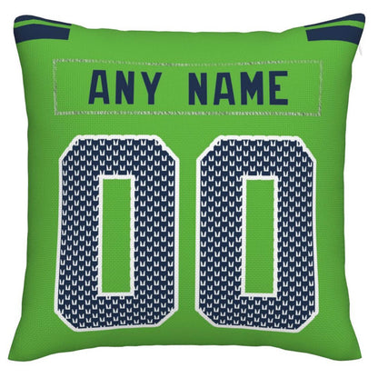 Custom S.Seahawks Pillow Decorative Throw Pillow Case - Print Personalized Football Team Fans Name & Number Birthday Gift Football Pillows view 4