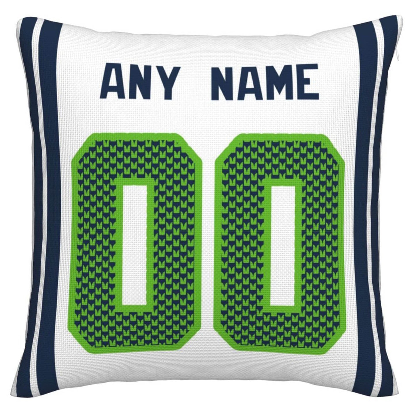 Custom S.Seahawks Pillow Decorative Throw Pillow Case - Print Personalized Football Team Fans Name & Number Birthday Gift Football Pillows - Main View