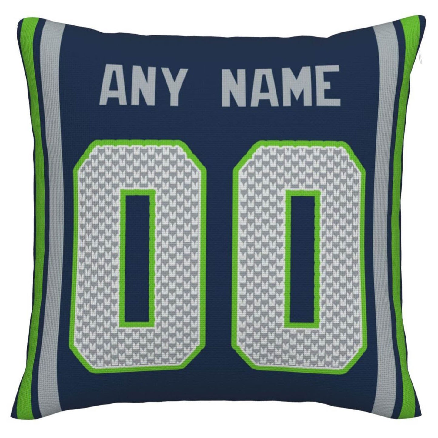 Custom S.Seahawks Pillow Decorative Throw Pillow Case - Print Personalized Football Team Fans Name & Number Birthday Gift Football Pillows view 2