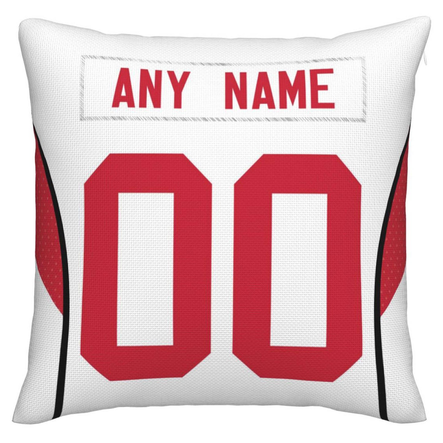 Custom SF.49ers Pillow Decorative Throw Pillow Case - Print Personalized Football Team Fans Name & Number Birthday Gift Football Pillows - Main View