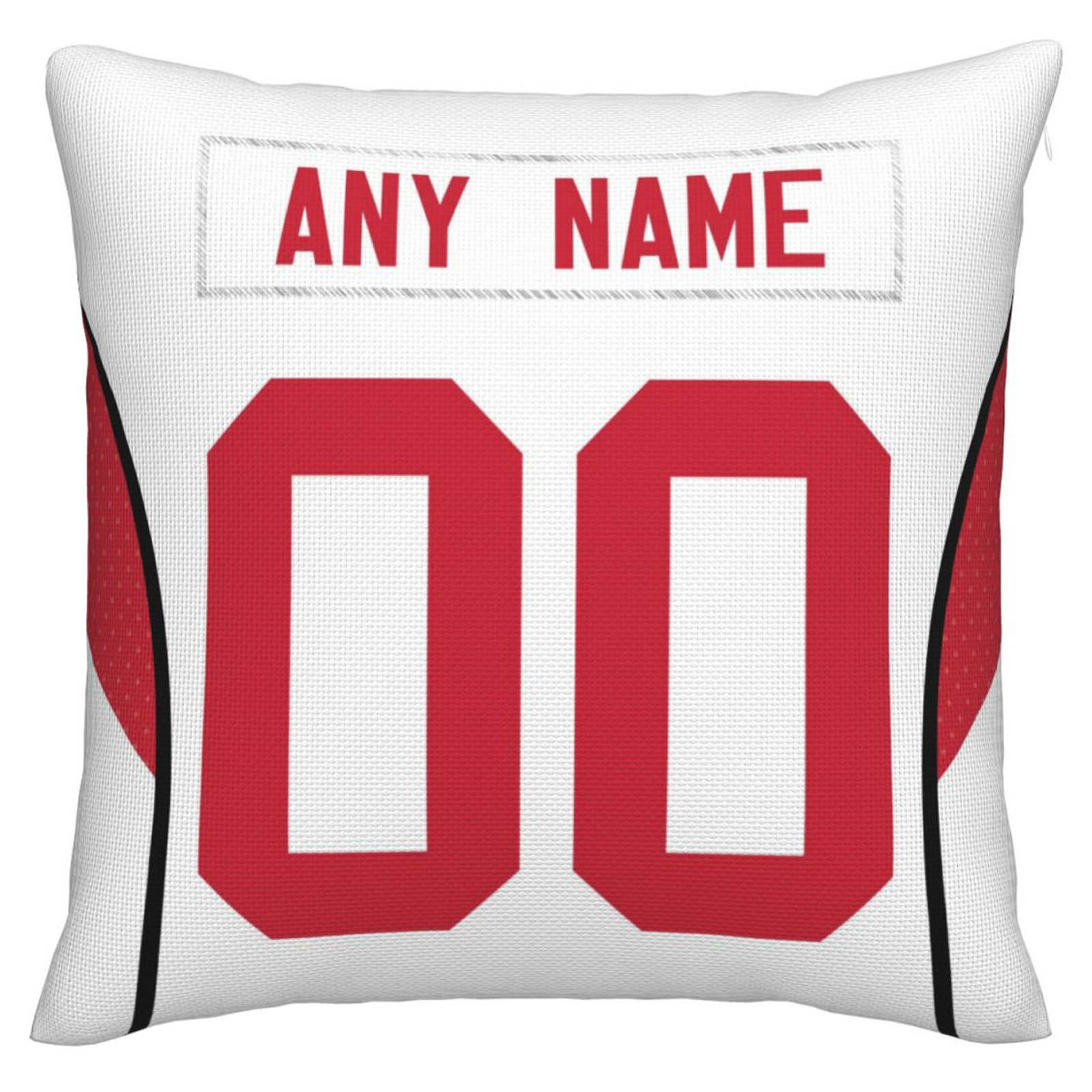 Custom SF.49ers Pillow Decorative Throw Pillow Case - Print Personalized Football Team Fans Name & Number Birthday Gift Football Pillows - Main View