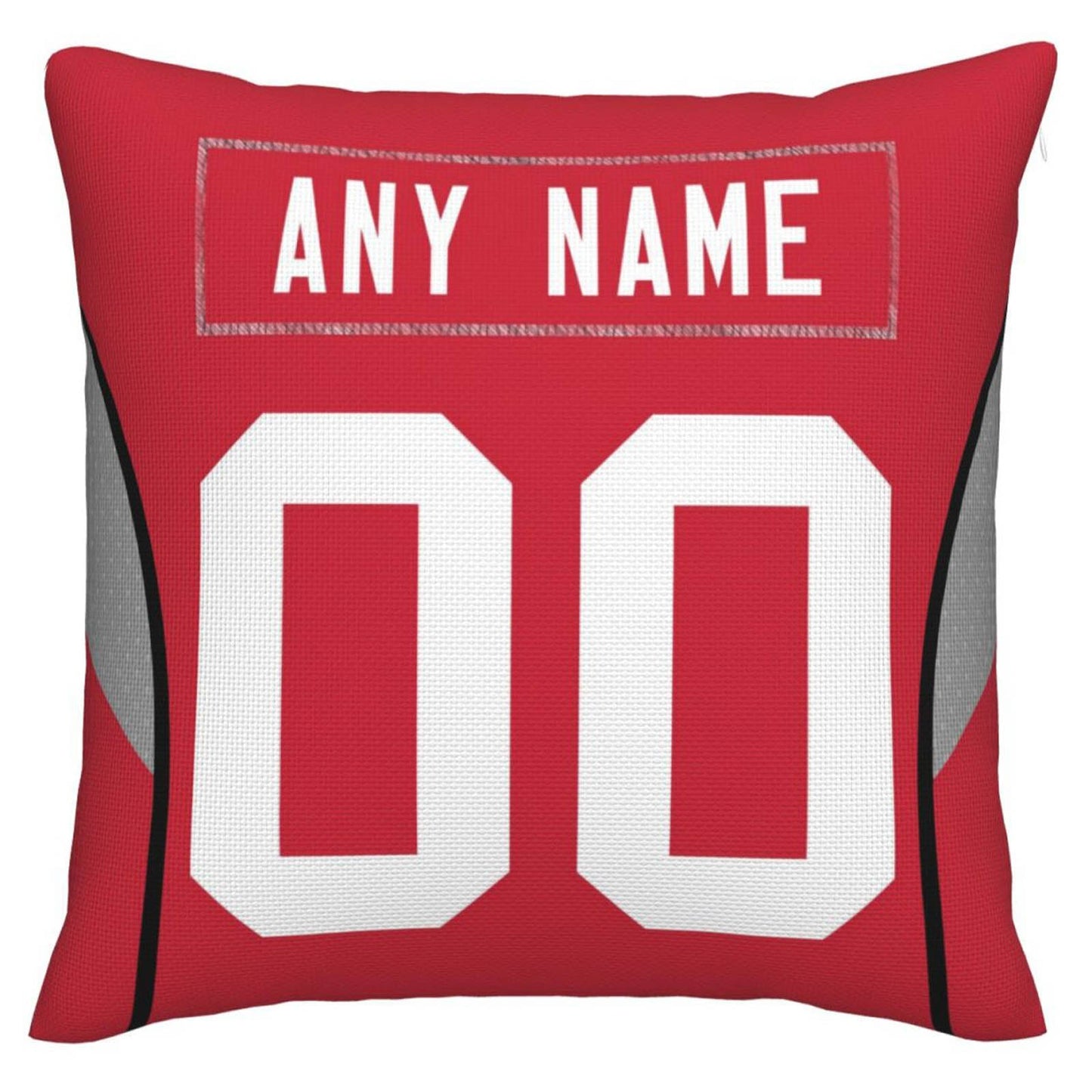 Custom SF.49ers Pillow Decorative Throw Pillow Case - Print Personalized Football Team Fans Name & Number Birthday Gift Football Pillows view 2