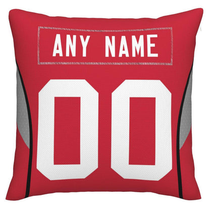 Custom SF.49ers Pillow Decorative Throw Pillow Case - Print Personalized Football Team Fans Name & Number Birthday Gift Football Pillows view 2