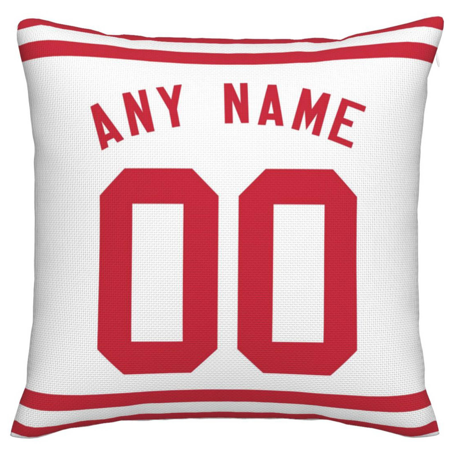 Custom SF.49ers Pillow Decorative Throw Pillow Case - Print Personalized Football Team Fans Name & Number Birthday Gift Football Pillows - Main View