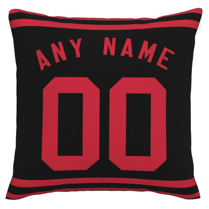 Custom SF.49ers Pillow Decorative Throw Pillow Case - Print Personalized Football Team Fans Name & Number Birthday Gift Football Pillows view 3