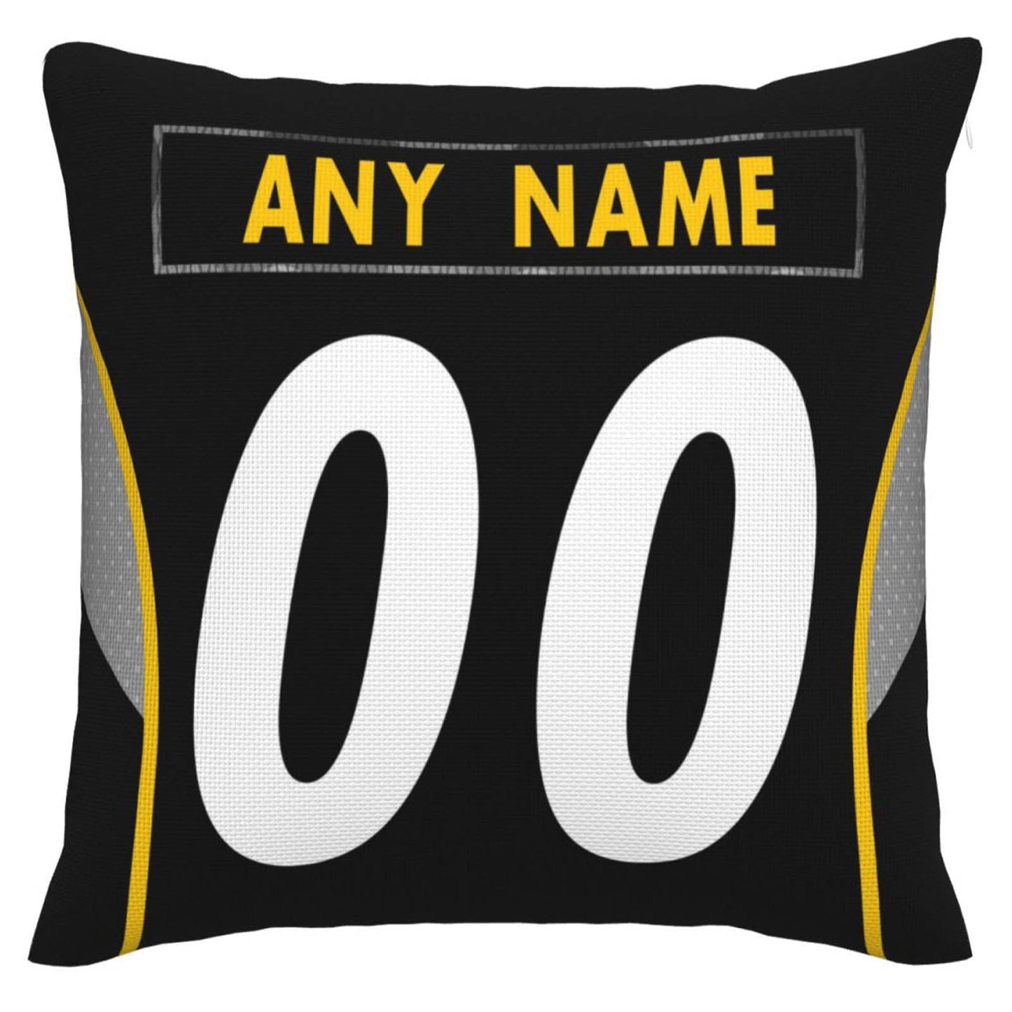 Custom P.Steelers Pillow Decorative Throw Pillow Case - Print Personalized Football Team Fans Name & Number Birthday Gift Football Pillows view 3