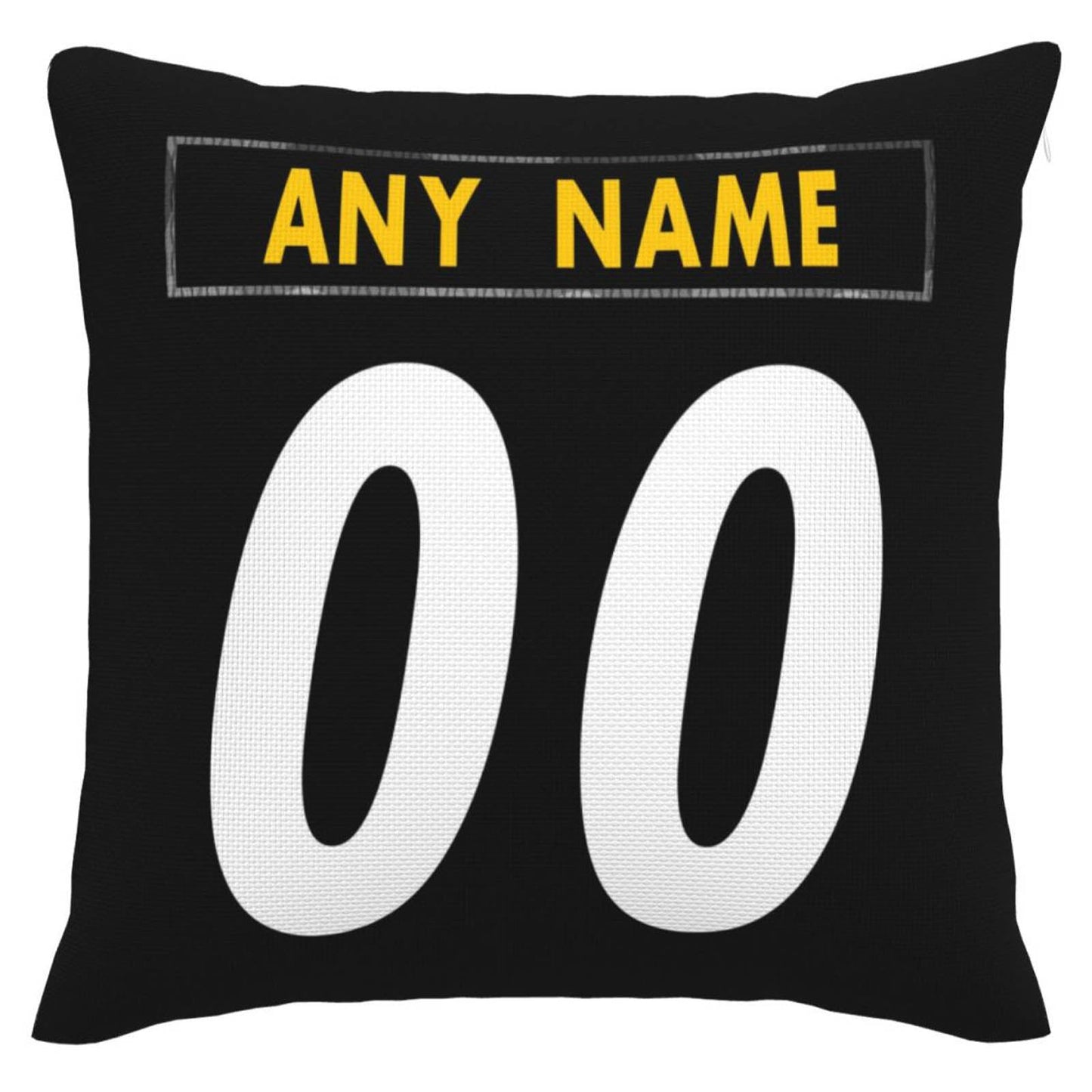 Custom P.Steelers Pillow Decorative Throw Pillow Case - Print Personalized Football Team Fans Name & Number Birthday Gift Football Pillows view 3
