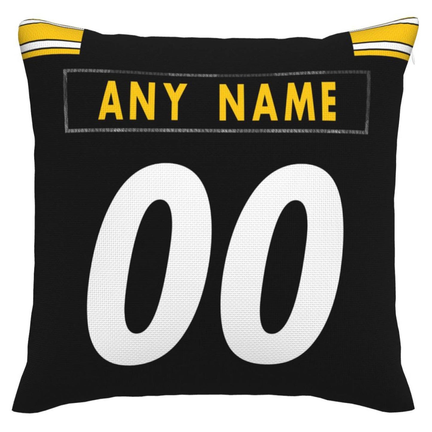 Custom P.Steelers Pillow Decorative Throw Pillow Case - Print Personalized Football Team Fans Name & Number Birthday Gift Football Pillows view 2