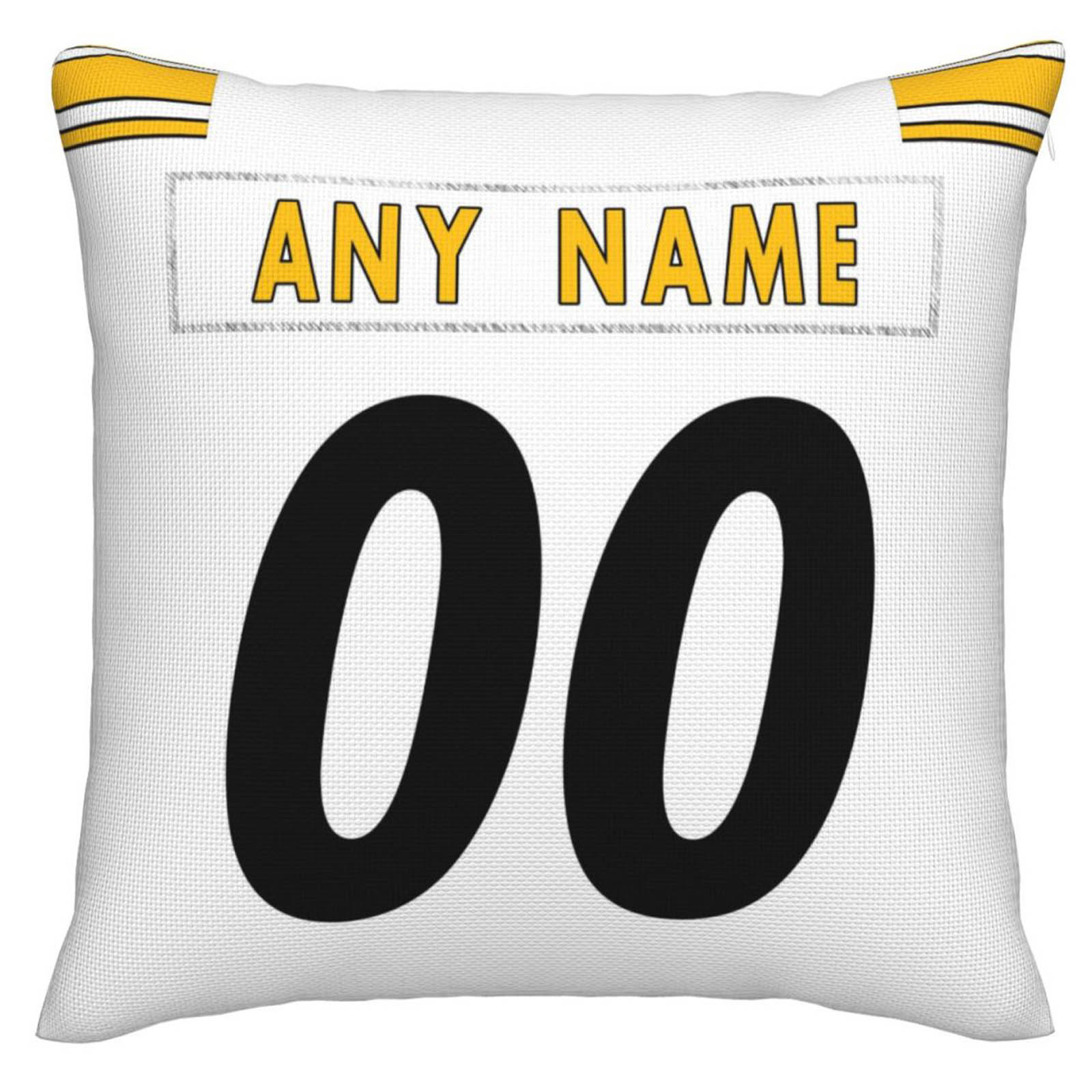 Custom P.Steelers Pillow Decorative Throw Pillow Case - Print Personalized Football Team Fans Name & Number Birthday Gift Football Pillows view 3