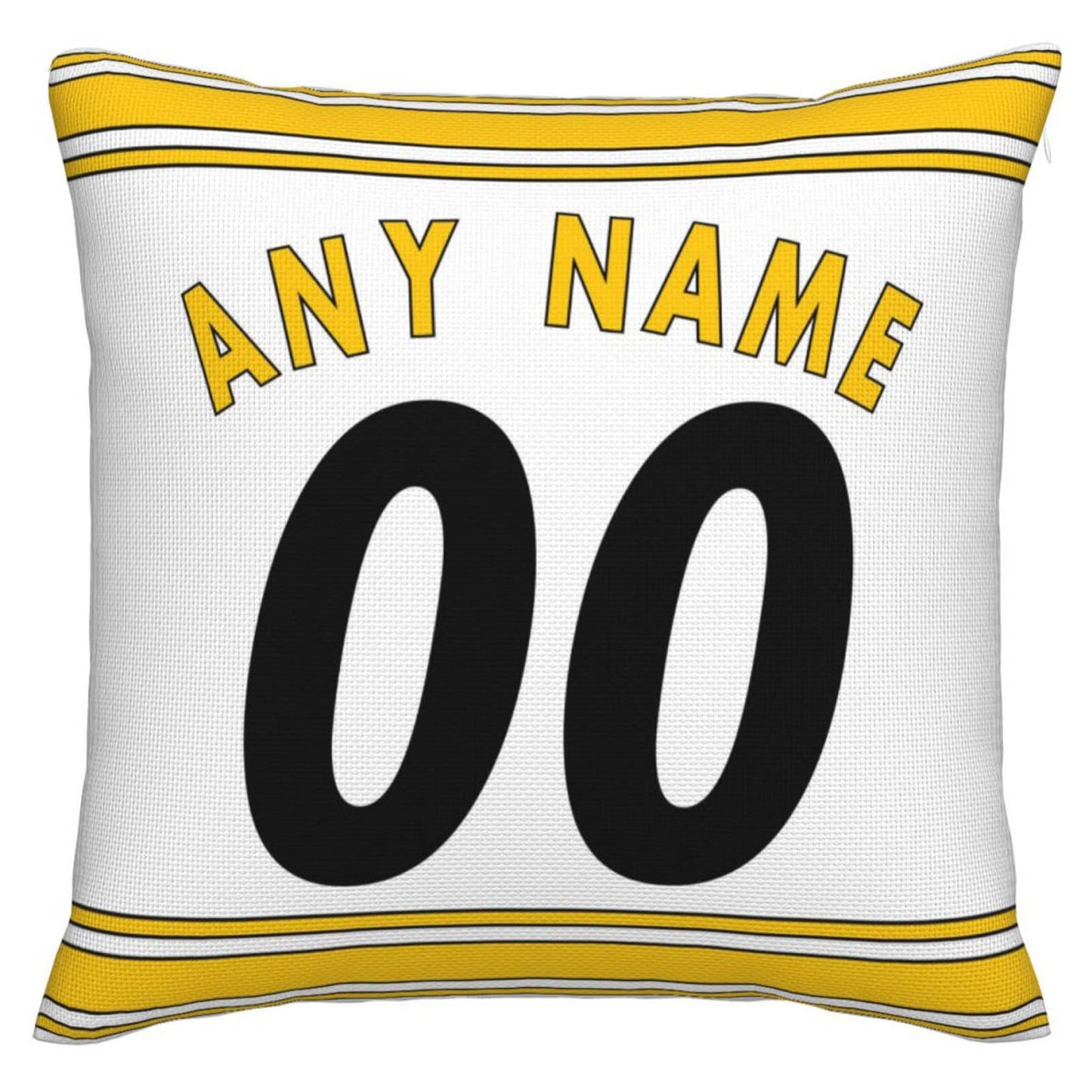 Custom P.Steelers Pillow Decorative Throw Pillow Case - Print Personalized Football Team Fans Name & Number Birthday Gift Football Pillows - Main View