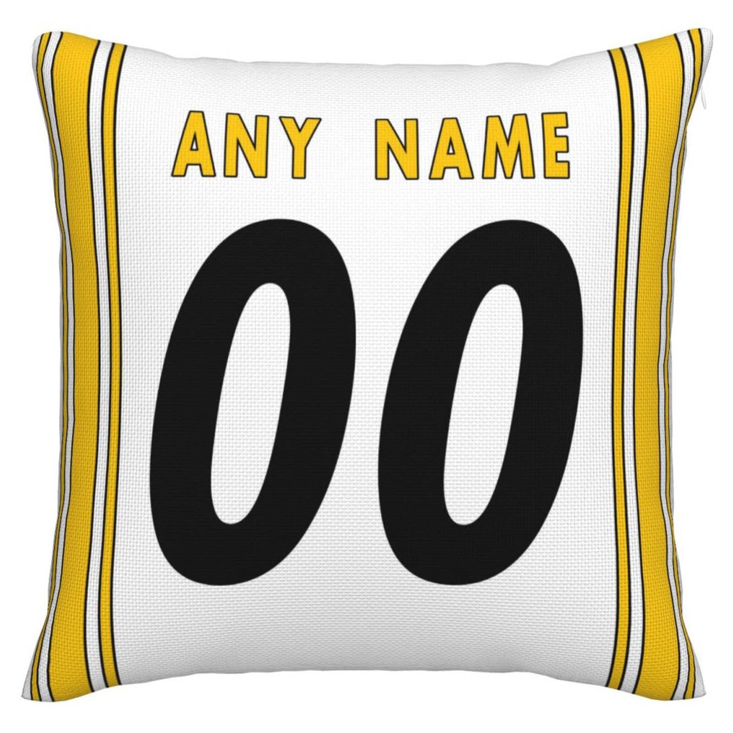 Custom P.Steelers Pillow Decorative Throw Pillow Case - Print Personalized Football Team Fans Name & Number Birthday Gift Football Pillows - Main View