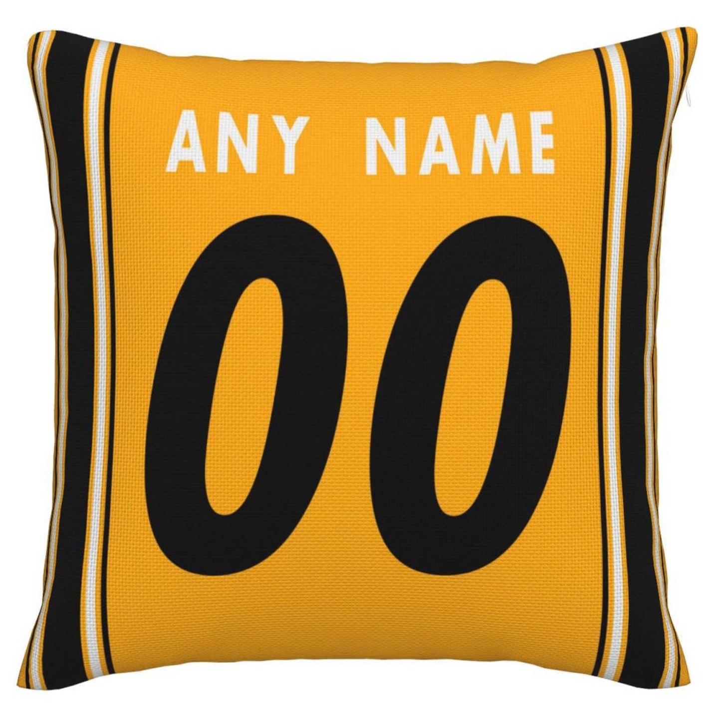 Custom P.Steelers Pillow Decorative Throw Pillow Case - Print Personalized Football Team Fans Name & Number Birthday Gift Football Pillows view 2