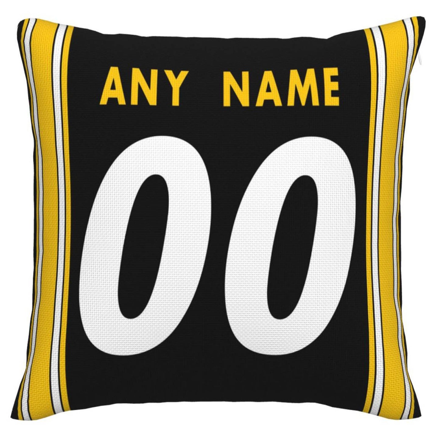 Custom P.Steelers Pillow Decorative Throw Pillow Case - Print Personalized Football Team Fans Name & Number Birthday Gift Football Pillows view 3