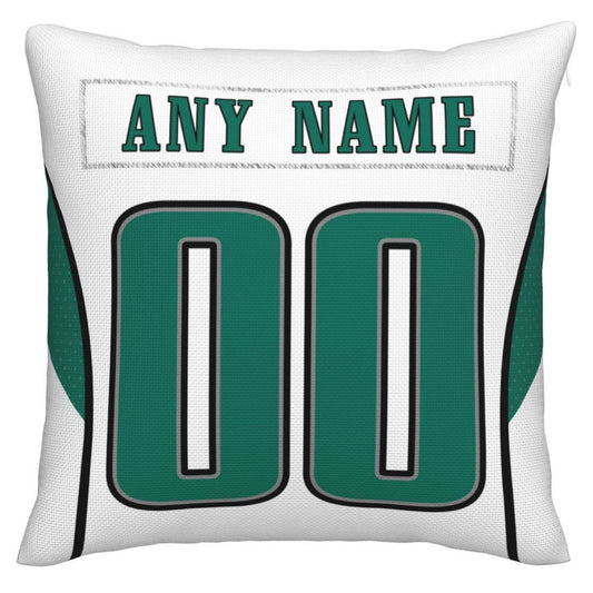 Custom P.Eagles Pillow Decorative Throw Pillow Case - Print Personalized Football Team Fans Name & Number Birthday Gift Football Pillows - Main View