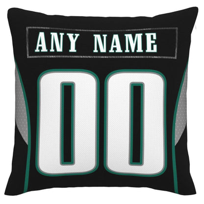 Custom P.Eagles Pillow Decorative Throw Pillow Case - Print Personalized Football Team Fans Name & Number Birthday Gift Football Pillows view 3
