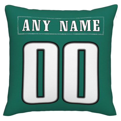 Custom P.Eagles Pillow Decorative Throw Pillow Case - Print Personalized Football Team Fans Name & Number Birthday Gift Football Pillows view 3