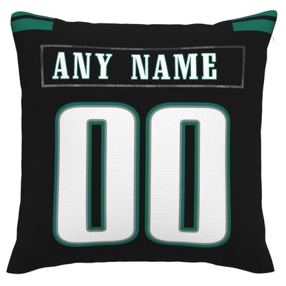 Custom P.Eagles Pillow Decorative Throw Pillow Case - Print Personalized Football Team Fans Name & Number Birthday Gift Football Pillows view 3