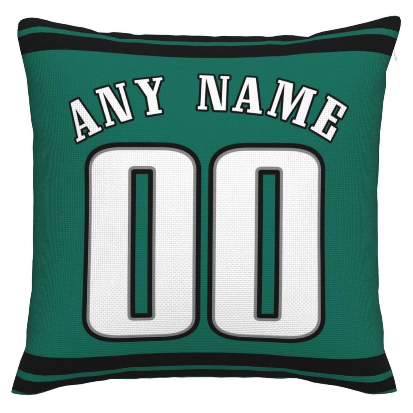 Custom P.Eagles Pillow Decorative Throw Pillow Case - Print Personalized Football Team Fans Name & Number Birthday Gift Football Pillows - Main View