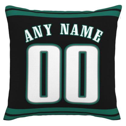 Custom P.Eagles Pillow Decorative Throw Pillow Case - Print Personalized Football Team Fans Name & Number Birthday Gift Football Pillows view 3
