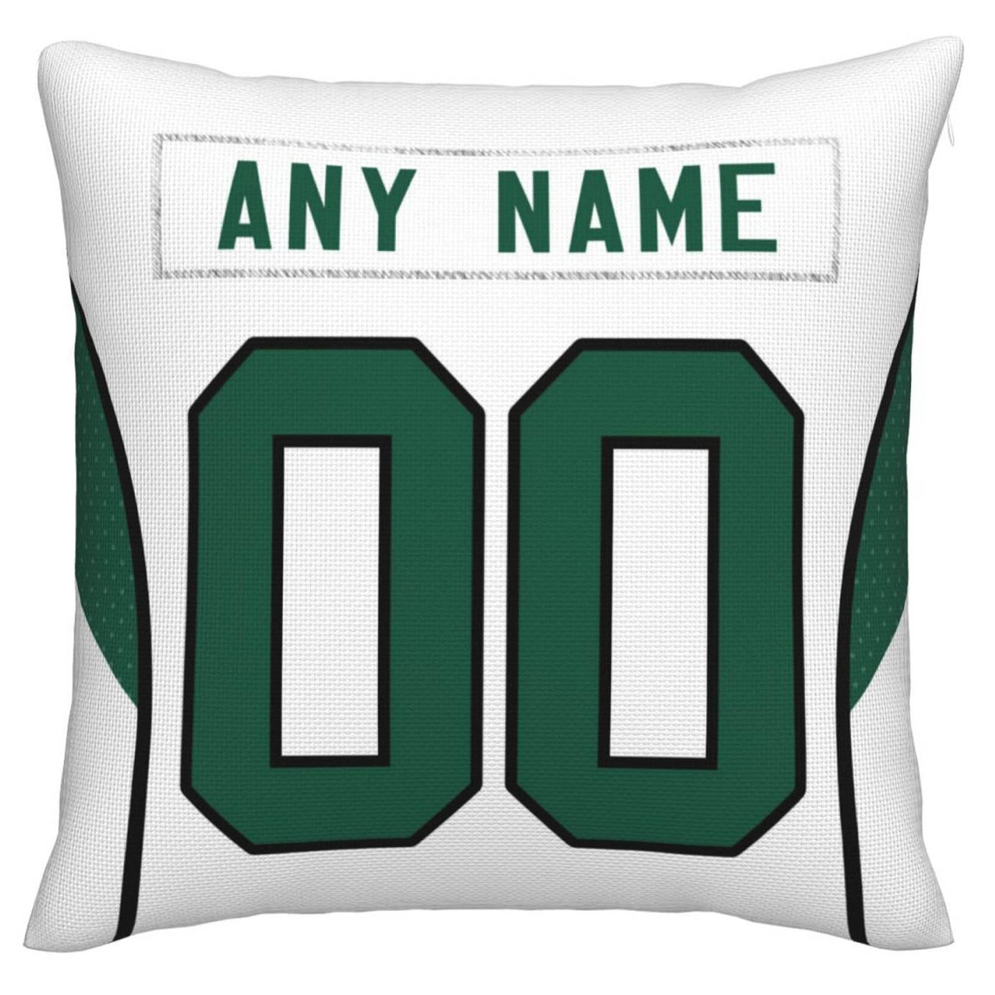 Custom NY.Jets Pillow Decorative Throw Pillow Case - Print Personalized Football Team Fans Name & Number Birthday Gift Football Pillows - Main View