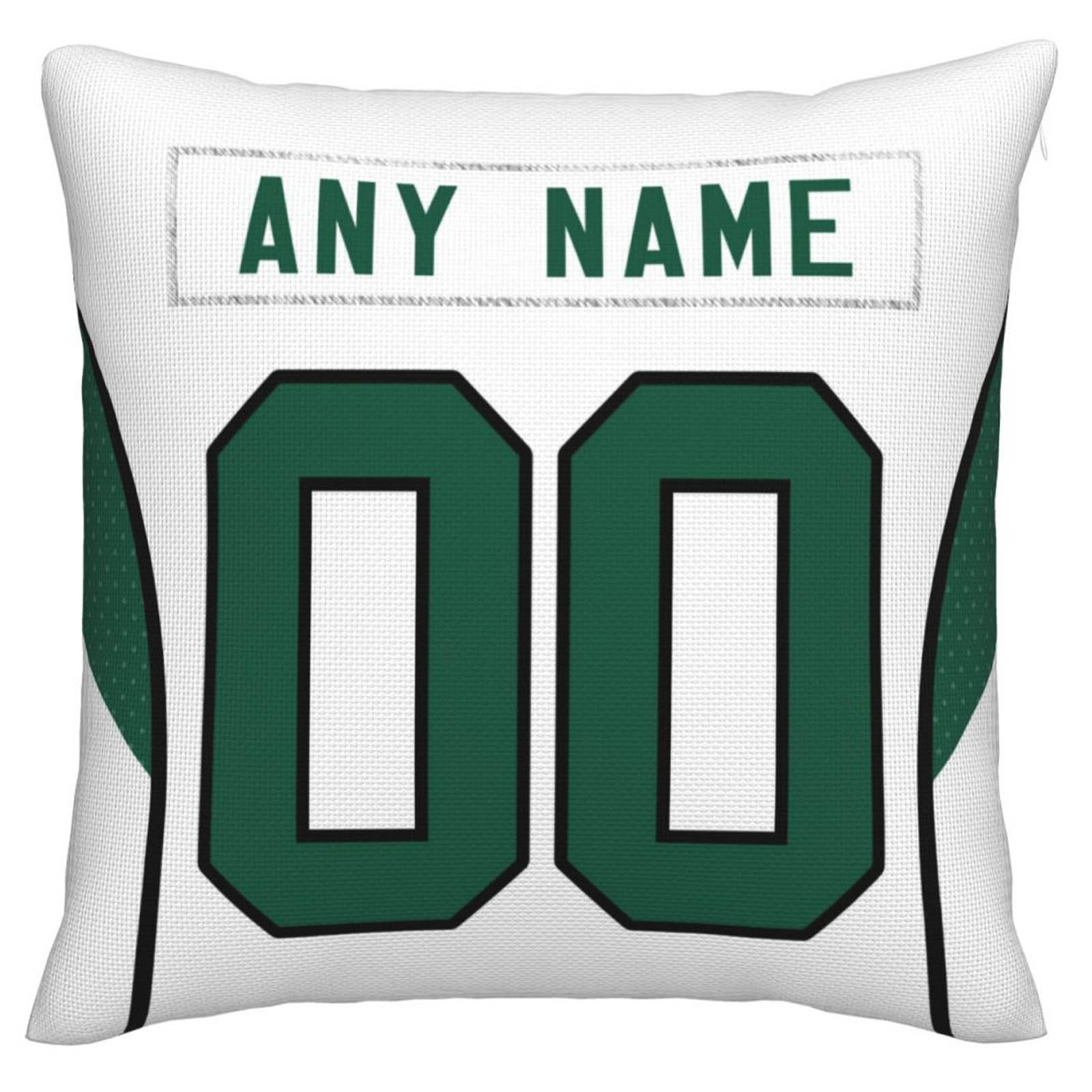 Custom NY.Jets Pillow Decorative Throw Pillow Case - Print Personalized Football Team Fans Name & Number Birthday Gift Football Pillows - Main View