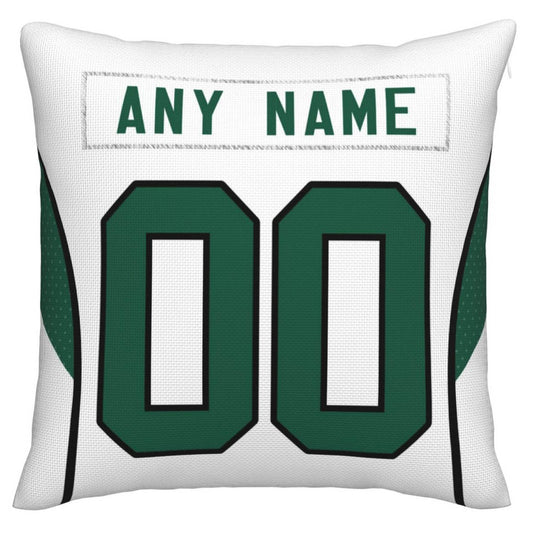 Custom NY.Jets Pillow Decorative Throw Pillow Case - Print Personalized Football Team Fans Name & Number Birthday Gift Football Pillows - Main View