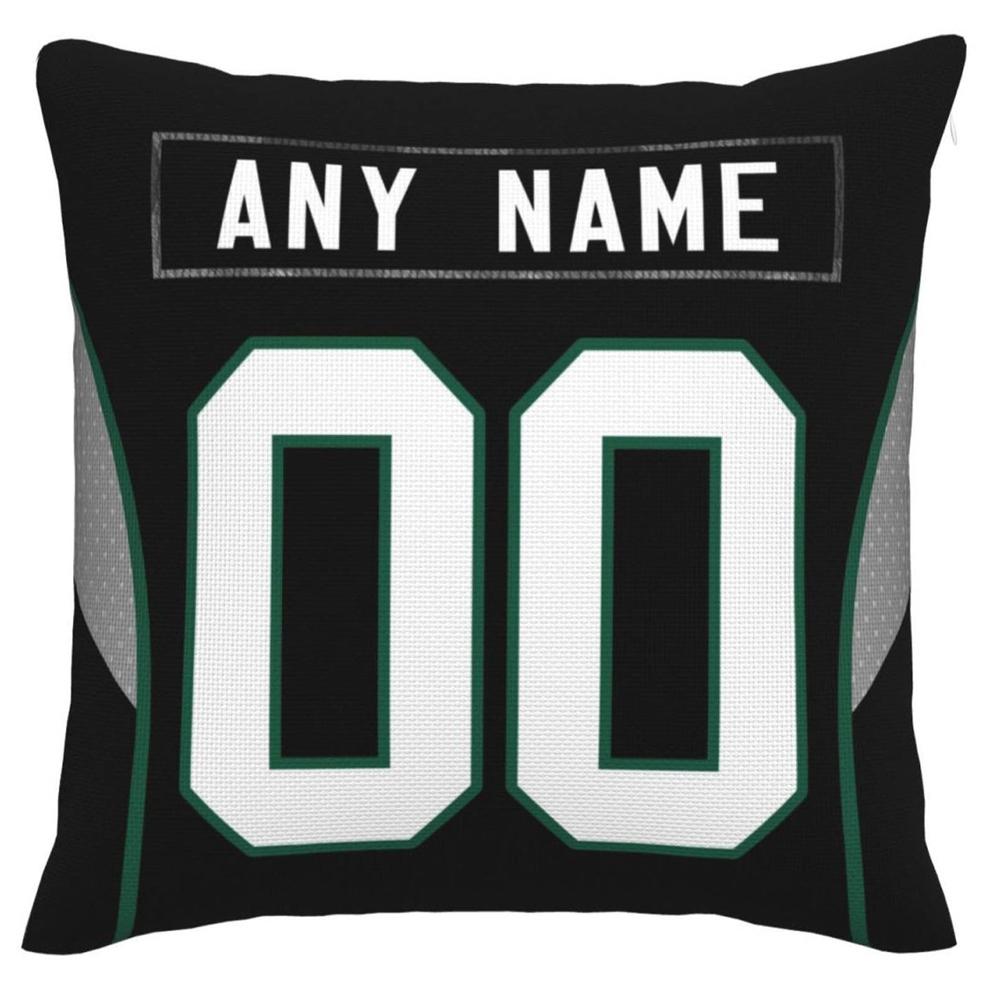 Custom NY.Jets Pillow Decorative Throw Pillow Case - Print Personalized Football Team Fans Name & Number Birthday Gift Football Pillows view 3