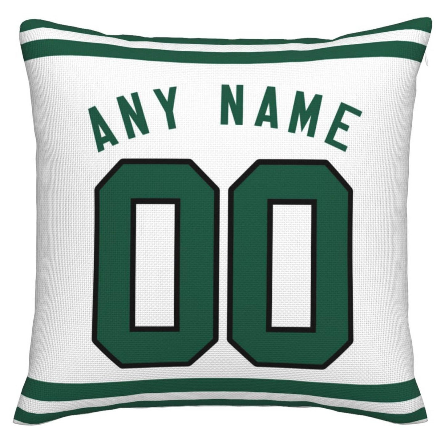 Custom NY.Jets Pillow Decorative Throw Pillow Case - Print Personalized Football Team Fans Name & Number Birthday Gift Football Pillows - Main View