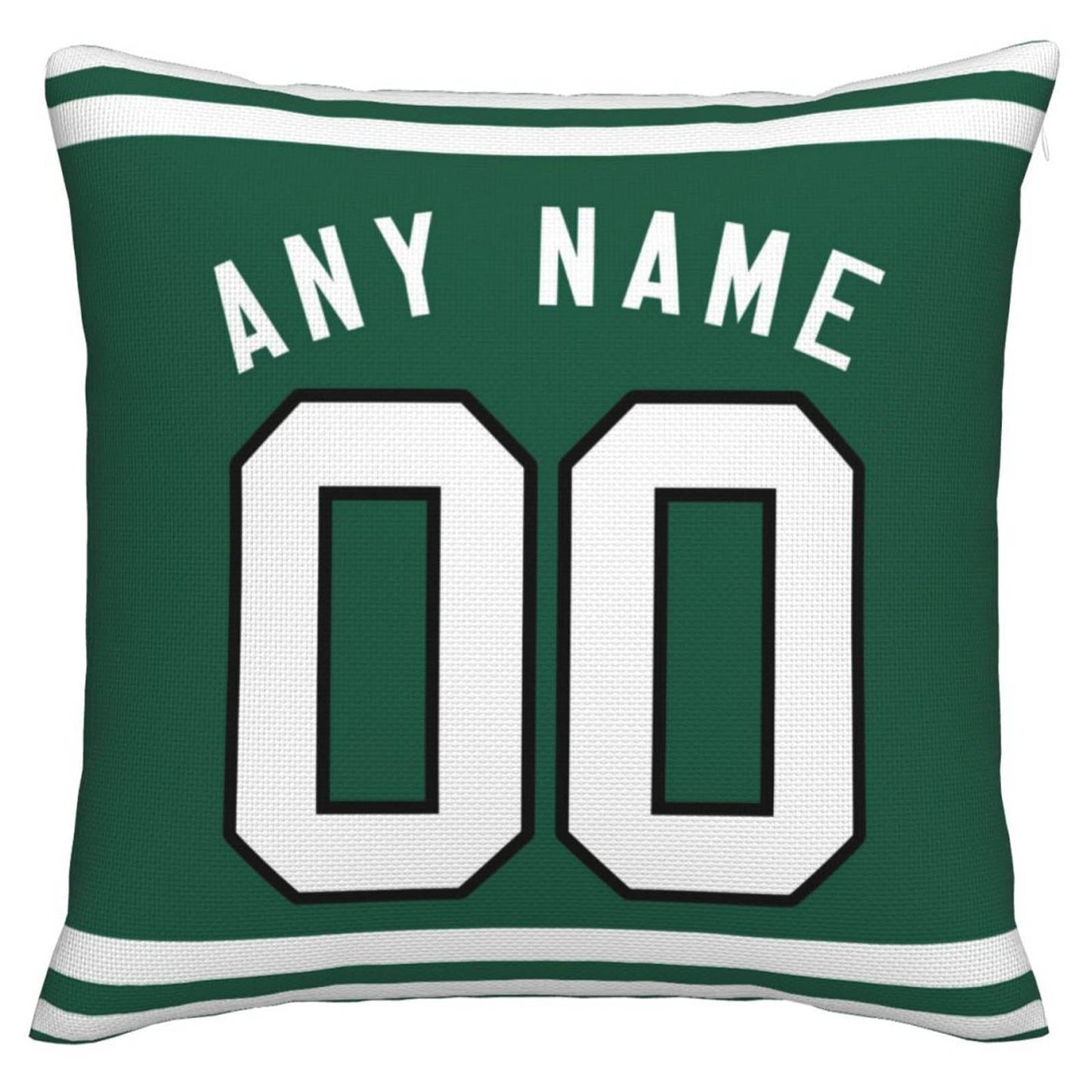 Custom NY.Jets Pillow Decorative Throw Pillow Case - Print Personalized Football Team Fans Name & Number Birthday Gift Football Pillows view 2