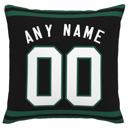 Custom NY.Jets Pillow Decorative Throw Pillow Case - Print Personalized Football Team Fans Name & Number Birthday Gift Football Pillows view 3