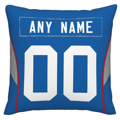 Custom NY.Giants Pillow Decorative Throw Pillow Case - Print Personalized Football Team Fans Name & Number Birthday Gift Football Pillows - Main View