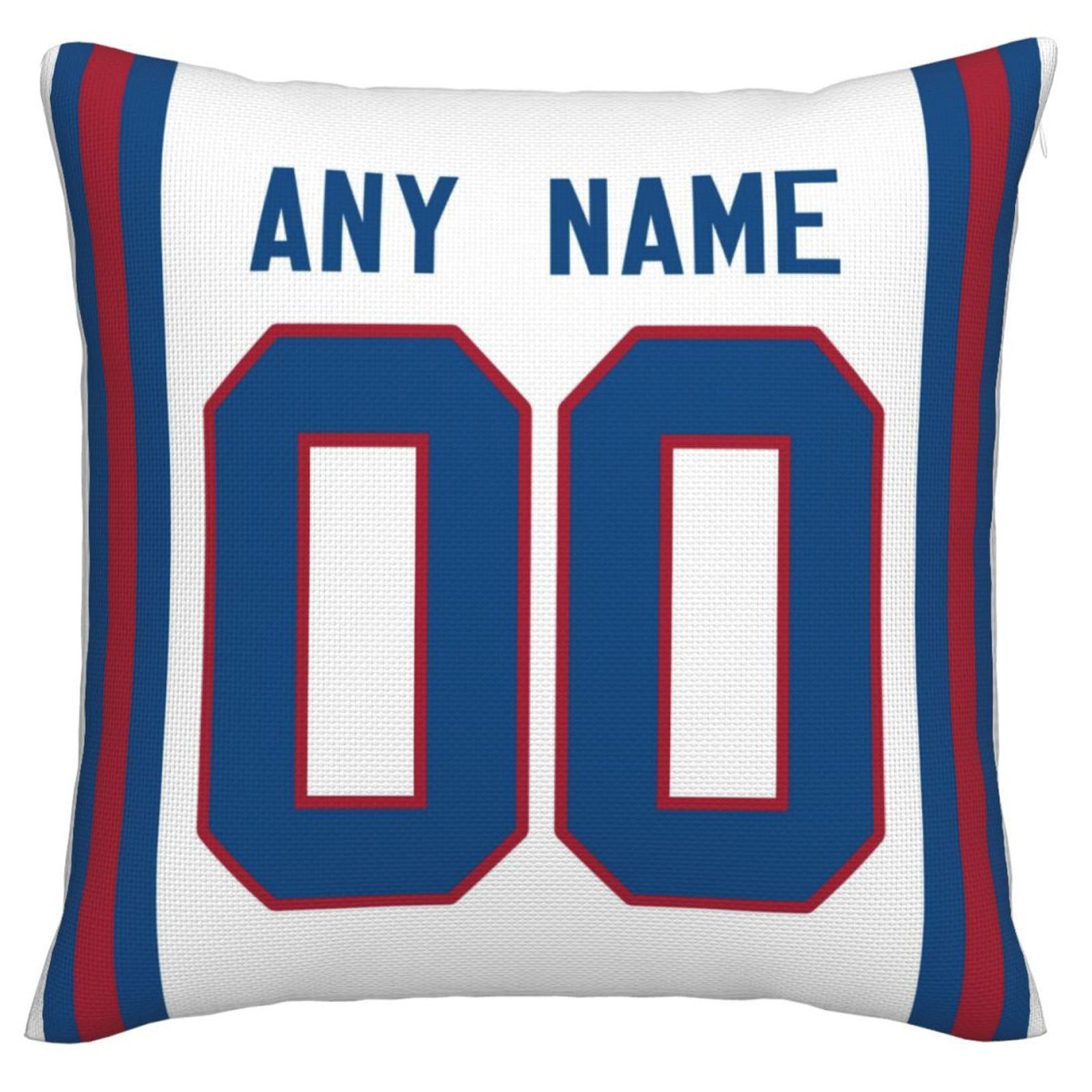 Custom NY.Giants Pillow Decorative Throw Pillow Case - Print Personalized Football Team Fans Name & Number Birthday Gift Football Pillows - Main View