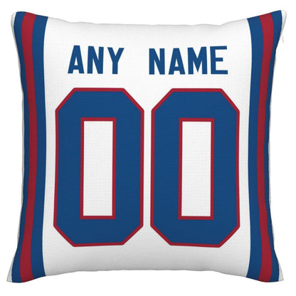 Custom NY.Giants Pillow Decorative Throw Pillow Case - Print Personalized Football Team Fans Name & Number Birthday Gift Football Pillows - Main View